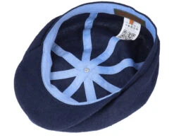 Hatteras Linen/Silk Navy Flat Cap - Stetson 10 Hatteras Linen/Silk Navy Flat Cap - Stetson -Stetson 4063633043673 4