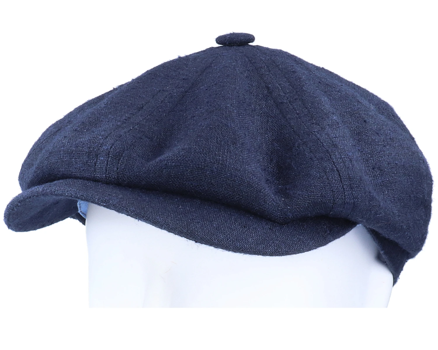 Hatteras Linen/Silk Navy Flat Cap - Stetson 7 Hatteras Linen/Silk Navy Flat Cap - Stetson - Image 5