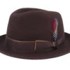 Player Woolfelt Brown Fedora - Stetson -Stetson 4063633055706 1