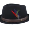 Player Woolfelt Black Fedora - Stetson -Stetson 4063633058035 1