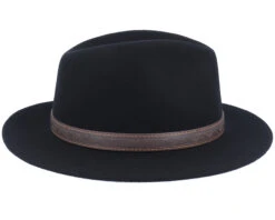 Traveller Woolfelt Black Fedora - Stetson -Stetson 4063633058165 3