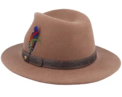 Traveller Woolfelt Brown Fedora - Stetson -Stetson 4063633058240 2
