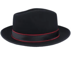 Woolfelt/Cashmere Black Fedora - Stetson -Stetson 4063633059070 3