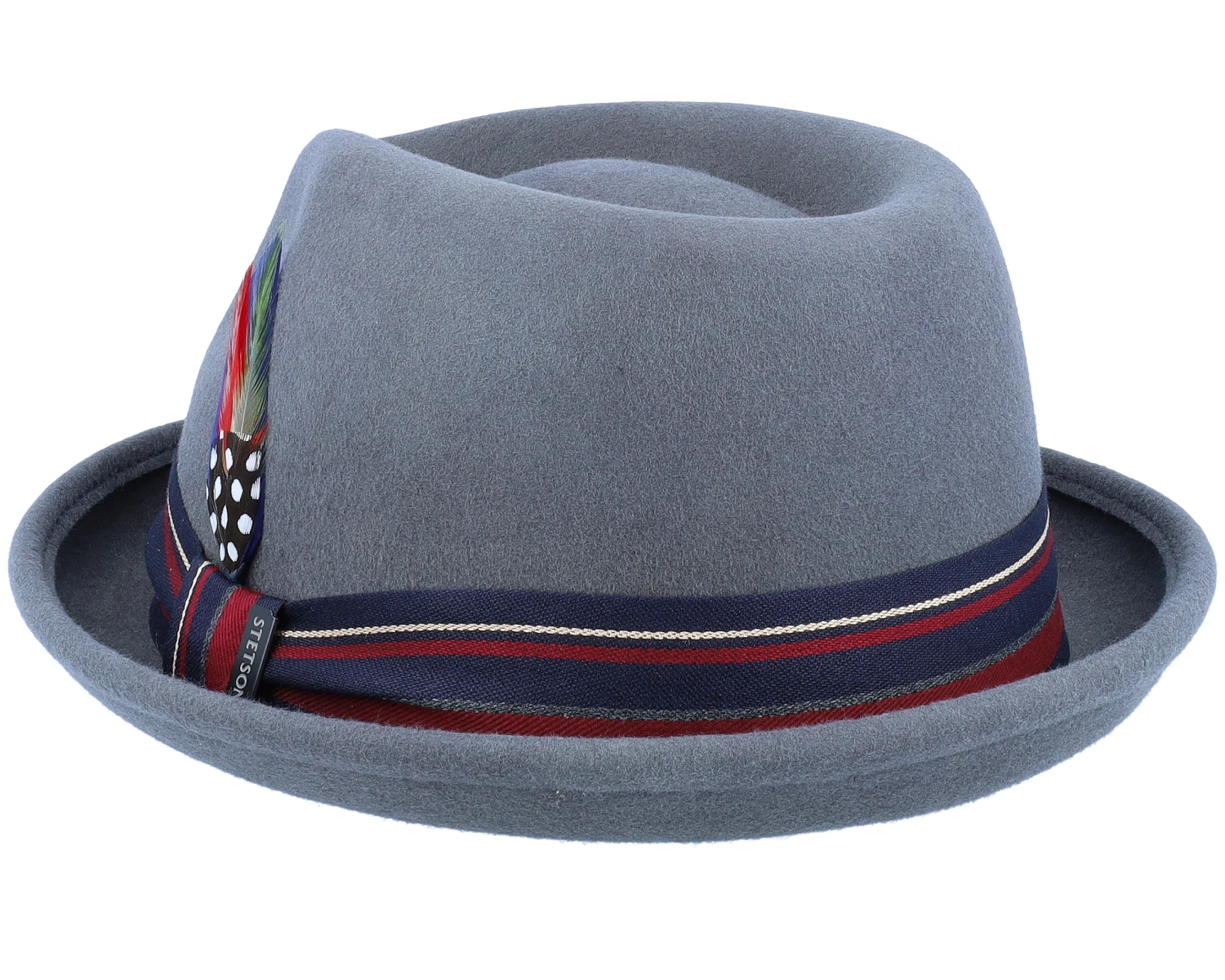 Player Woolfelt Grey Fedora - Stetson 4 Player Woolfelt Grey Fedora - Stetson - Image 2