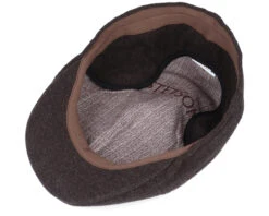 Texas Wool/Cashmere Brown Flat Cap - Stetson 10 Texas Wool/Cashmere Brown Flat Cap - Stetson -Stetson 4063633062377 4