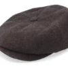 Hatteras Wool/Cashmere Brown Flat Cap - Stetson -Stetson 4063633062438 1