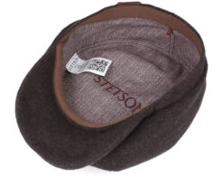 Hatteras Wool/Cashmere Brown Flat Cap - Stetson 10 Hatteras Wool/Cashmere Brown Flat Cap - Stetson -Stetson 4063633062438 4