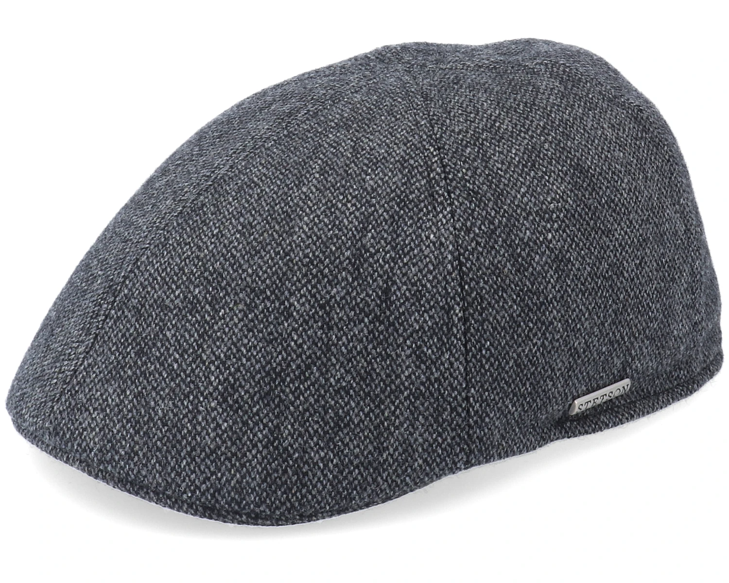 Texas Wool Grey Flat Cap - Stetson 3 Texas Wool Grey Flat Cap - Stetson
