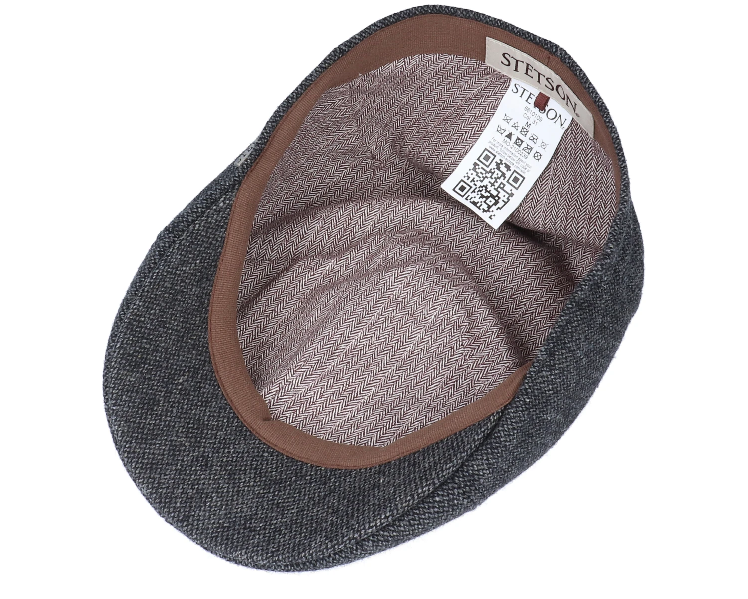 Texas Wool Grey Flat Cap - Stetson 6 Texas Wool Grey Flat Cap - Stetson - Image 4