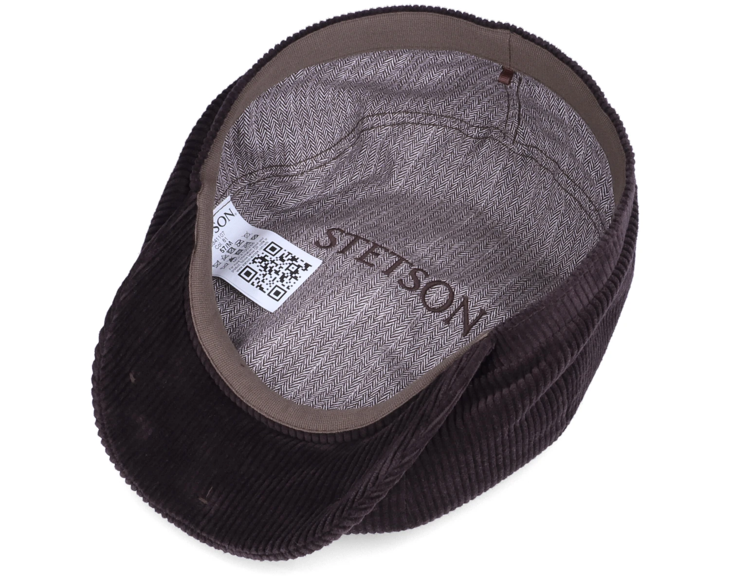Hatteras Corduroy Manchester Brown Flat Cap - Stetson 6 Hatteras Corduroy Manchester Brown Flat Cap - Stetson - Image 4