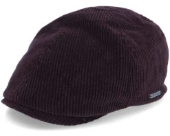 Duck Cap Cord Purple Flat Cap - Stetson