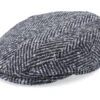Kent Herringbone Black/Grey Flat Cap - Stetson 1 Kent Herringbone Black/Grey Flat Cap - Stetson -Stetson 4063633065934 1