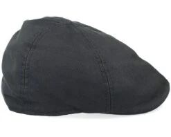 Texas Co/Pes Black Flat Cap - Stetson -Stetson 4063633066986 3