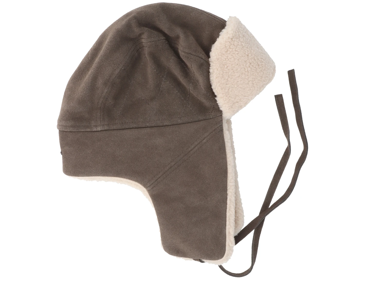 Bomber Cap Calf Split Brown Trapper - Stetson 4 Bomber Cap Calf Split Brown Trapper - Stetson - Image 2