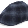 Texas Wool Check Navy Flat Cap - Stetson 1 Texas Wool Check Navy Flat Cap - Stetson -Stetson 4063633068836 1