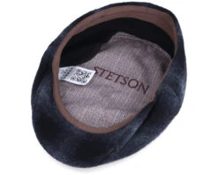 Kent Ef Wool Check Navy Earflap Flat Cap - Stetson -Stetson 4063633068911 4