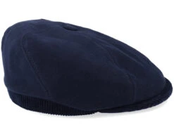 6-Panel Cap Soft Cotton/Cord Navy Flat Cap - Stetson 8 6-Panel Cap Soft Cotton/Cord Navy Flat Cap - Stetson -Stetson 4063633071386 3