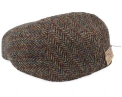 Ivy Cap Harris Tweed Brown Flat Cap - Stetson -Stetson 4063633072833 2