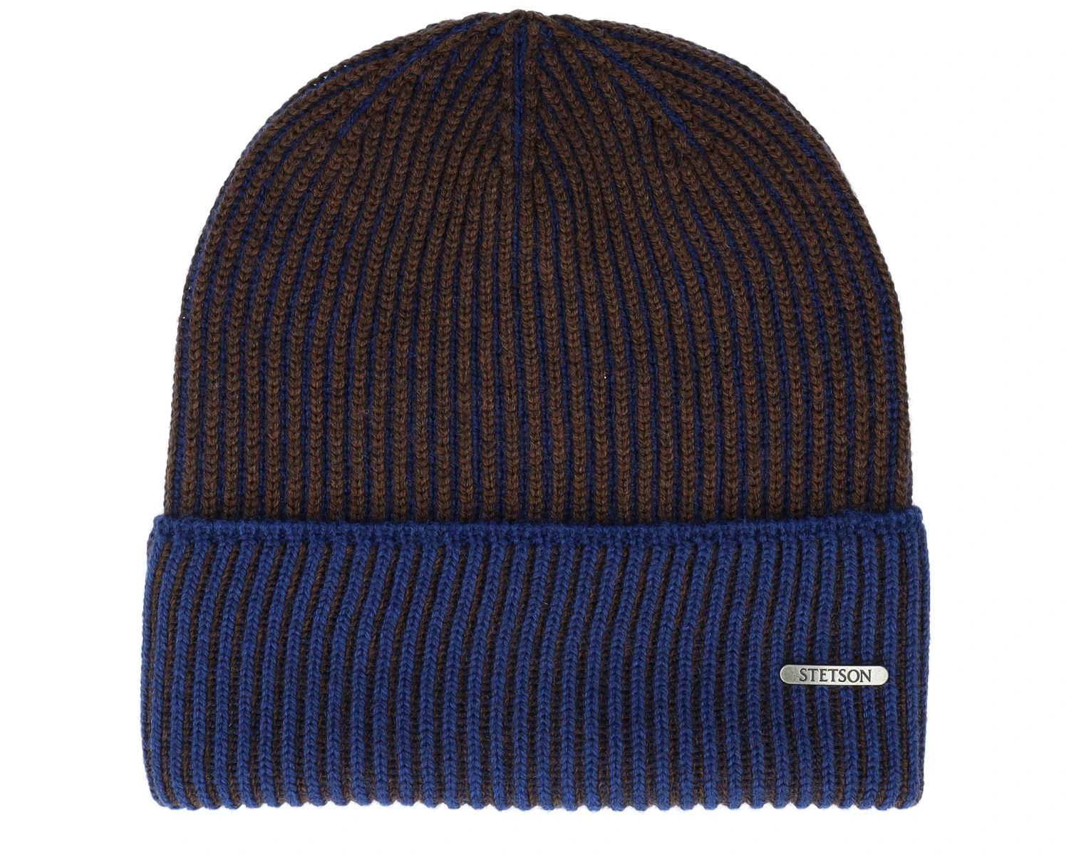Beanie Merino Wool-62 Royal/Black Cuff - Stetson 3 Beanie Merino Wool-62 Royal/Black Cuff - Stetson