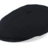 6-Panel Cap Wool/Cashmere Black Flat Cap - Stetson -Stetson 4063633075490 1