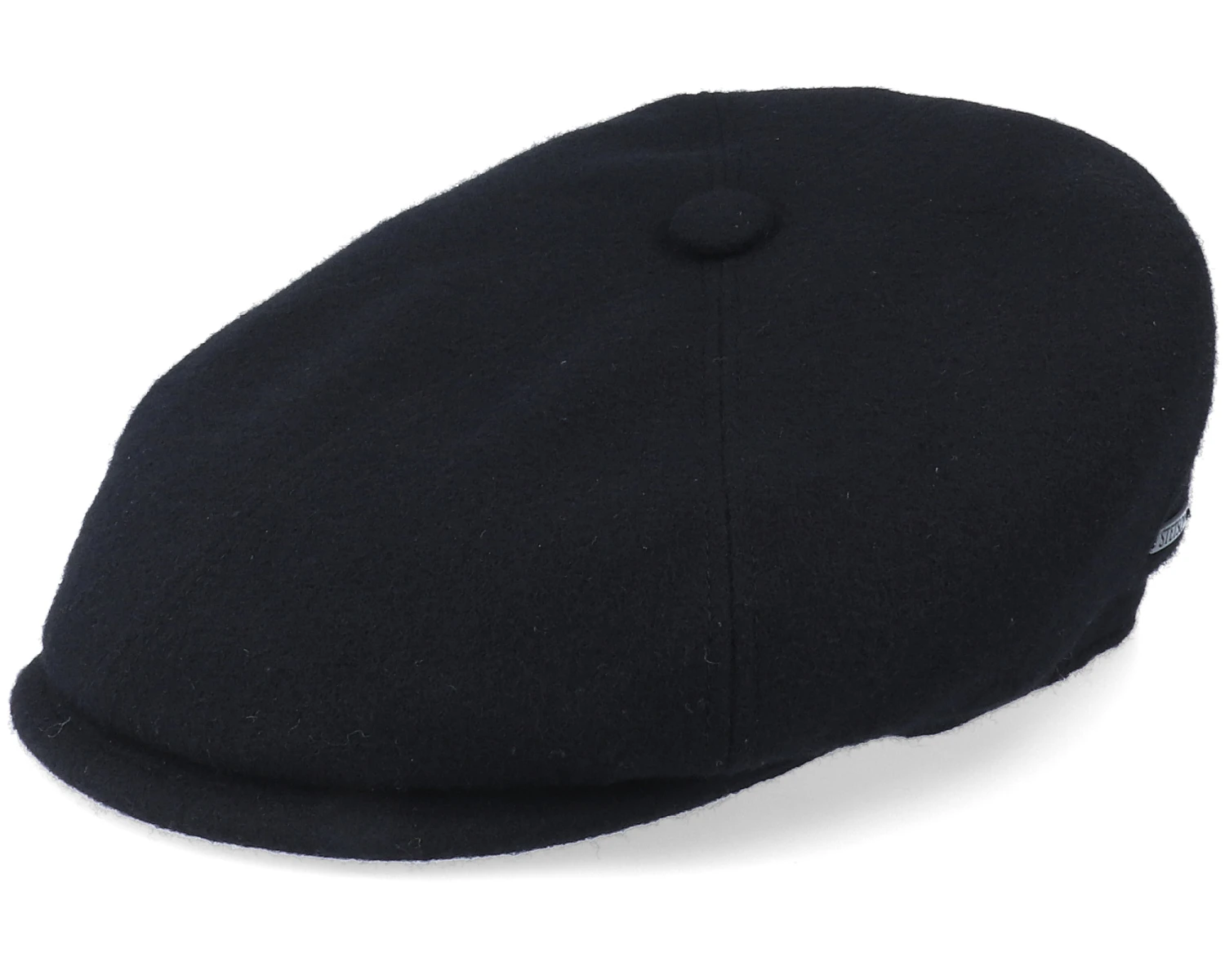 6-Panel Cap Wool/Cashmere Black Flat Cap - Stetson 3 6-Panel Cap Wool/Cashmere Black Flat Cap - Stetson