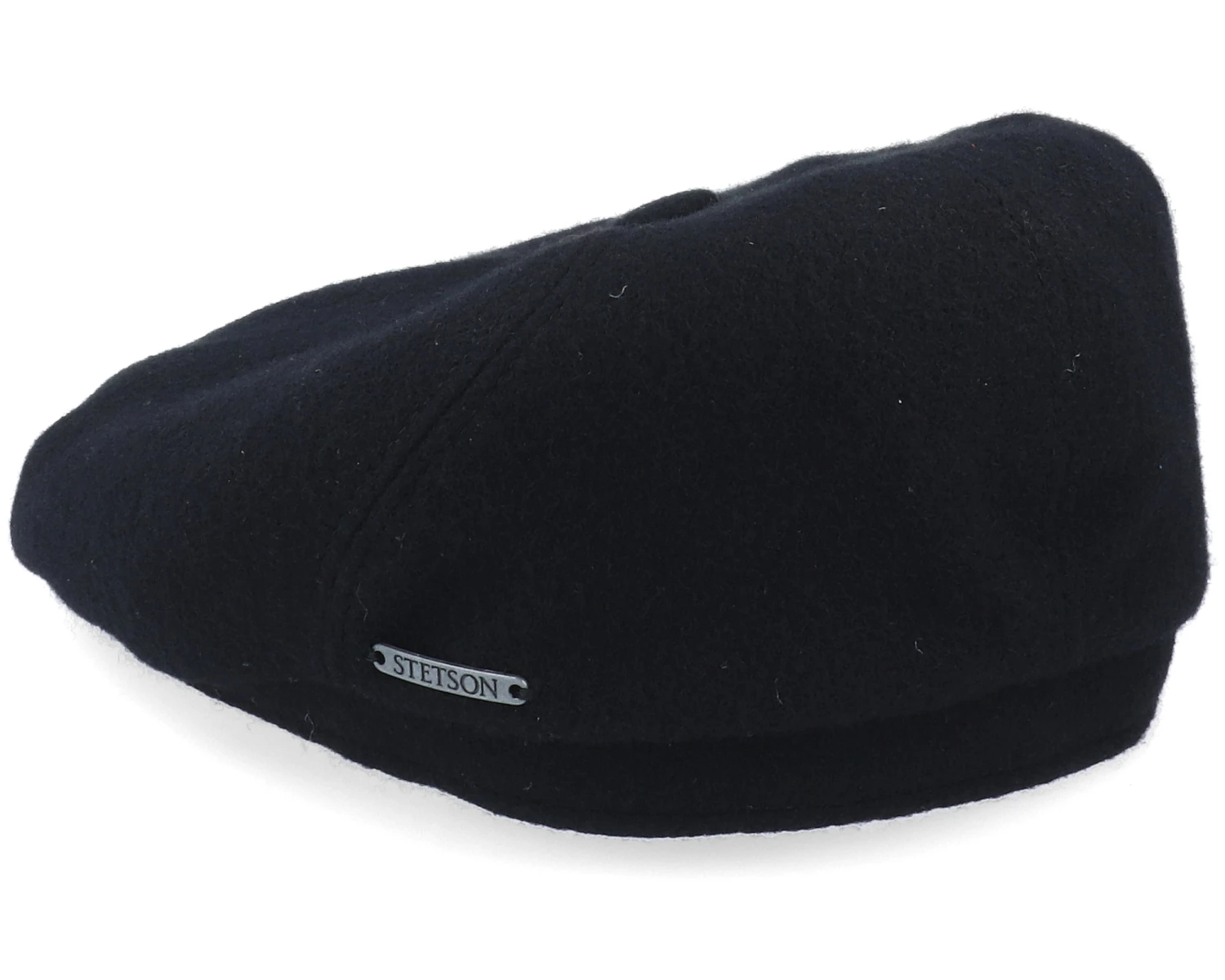 6-Panel Cap Wool/Cashmere Black Flat Cap - Stetson 4 6-Panel Cap Wool/Cashmere Black Flat Cap - Stetson - Image 2