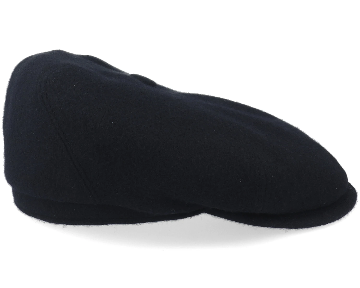 6-Panel Cap Wool/Cashmere Black Flat Cap - Stetson 5 6-Panel Cap Wool/Cashmere Black Flat Cap - Stetson - Image 3