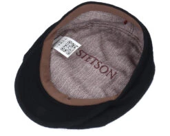 6-Panel Cap Wool/Cashmere Black Flat Cap - Stetson 10 6-Panel Cap Wool/Cashmere Black Flat Cap - Stetson -Stetson 4063633075490 4