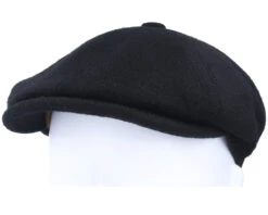 6-Panel Cap Wool/Cashmere Black Flat Cap - Stetson 11 6-Panel Cap Wool/Cashmere Black Flat Cap - Stetson -Stetson 4063633075490 5