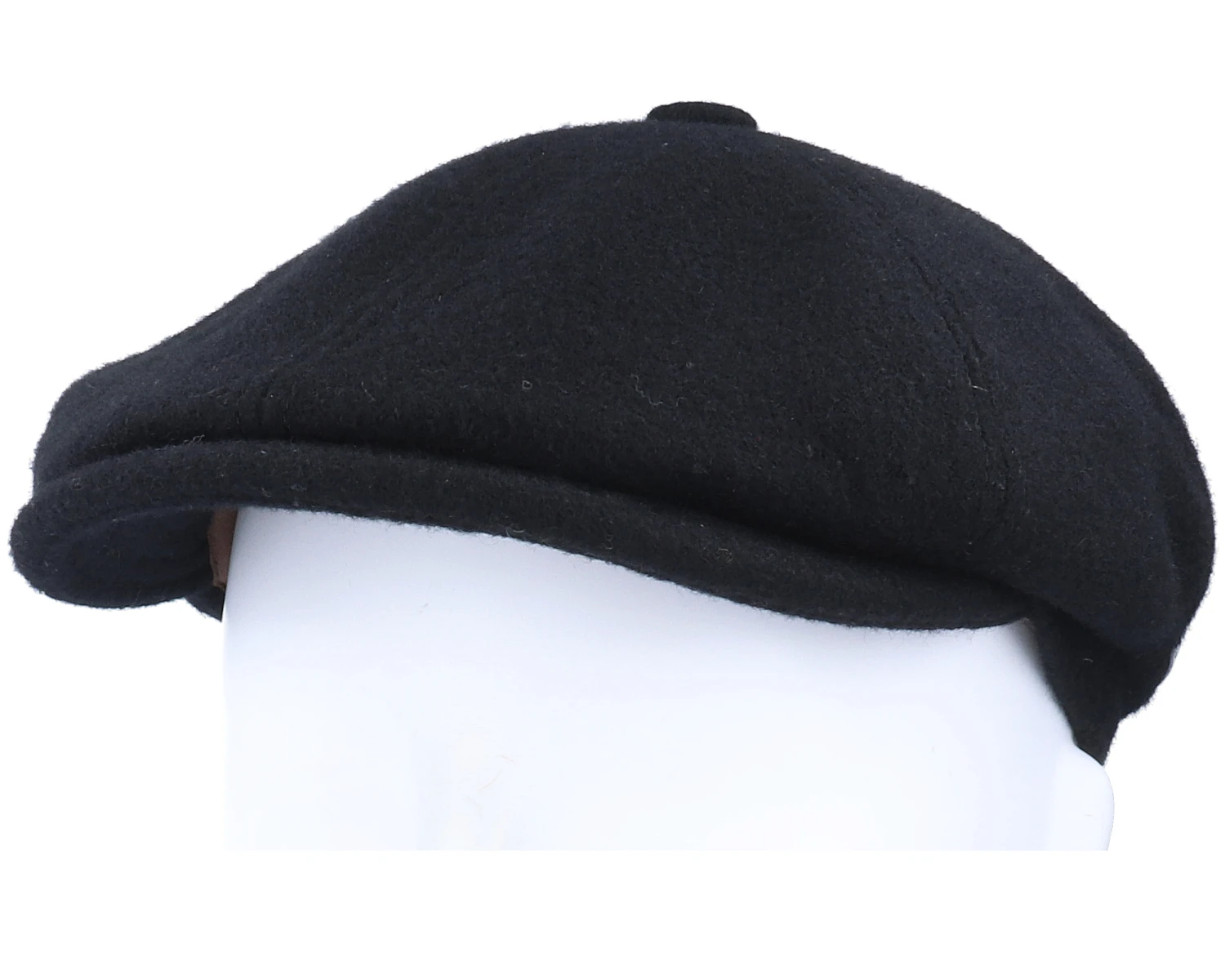 6-Panel Cap Wool/Cashmere Black Flat Cap - Stetson 7 6-Panel Cap Wool/Cashmere Black Flat Cap - Stetson - Image 5