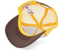 Hard Work White/Yellow/Brown Trucker - Stetson -Stetson 4063633076442 4