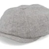 Hatteras Virgin Wool/Linen Light Grey Flat Cap - Stetson -Stetson 4063633079429 1