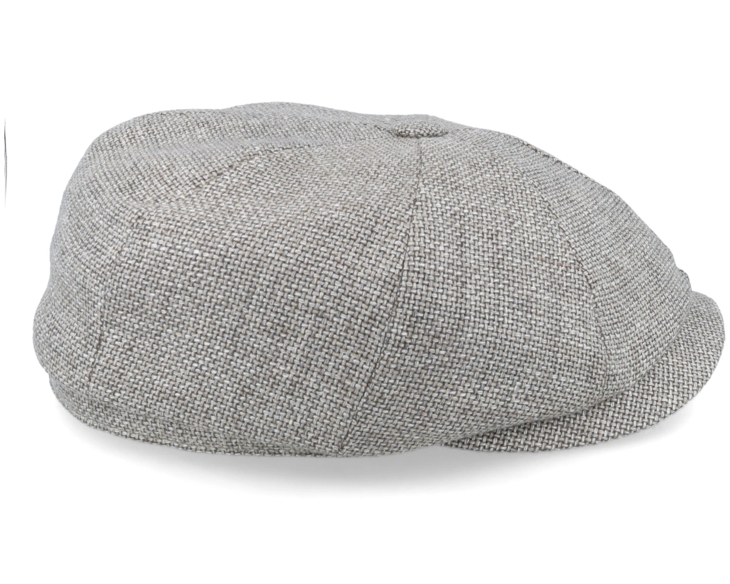 Hatteras Virgin Wool/Linen Light Grey Flat Cap - Stetson 5 Hatteras Virgin Wool/Linen Light Grey Flat Cap - Stetson - Image 3