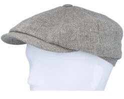 Hatteras Virgin Wool/Linen Light Grey Flat Cap - Stetson 11 Hatteras Virgin Wool/Linen Light Grey Flat Cap - Stetson -Stetson 4063633079429 5