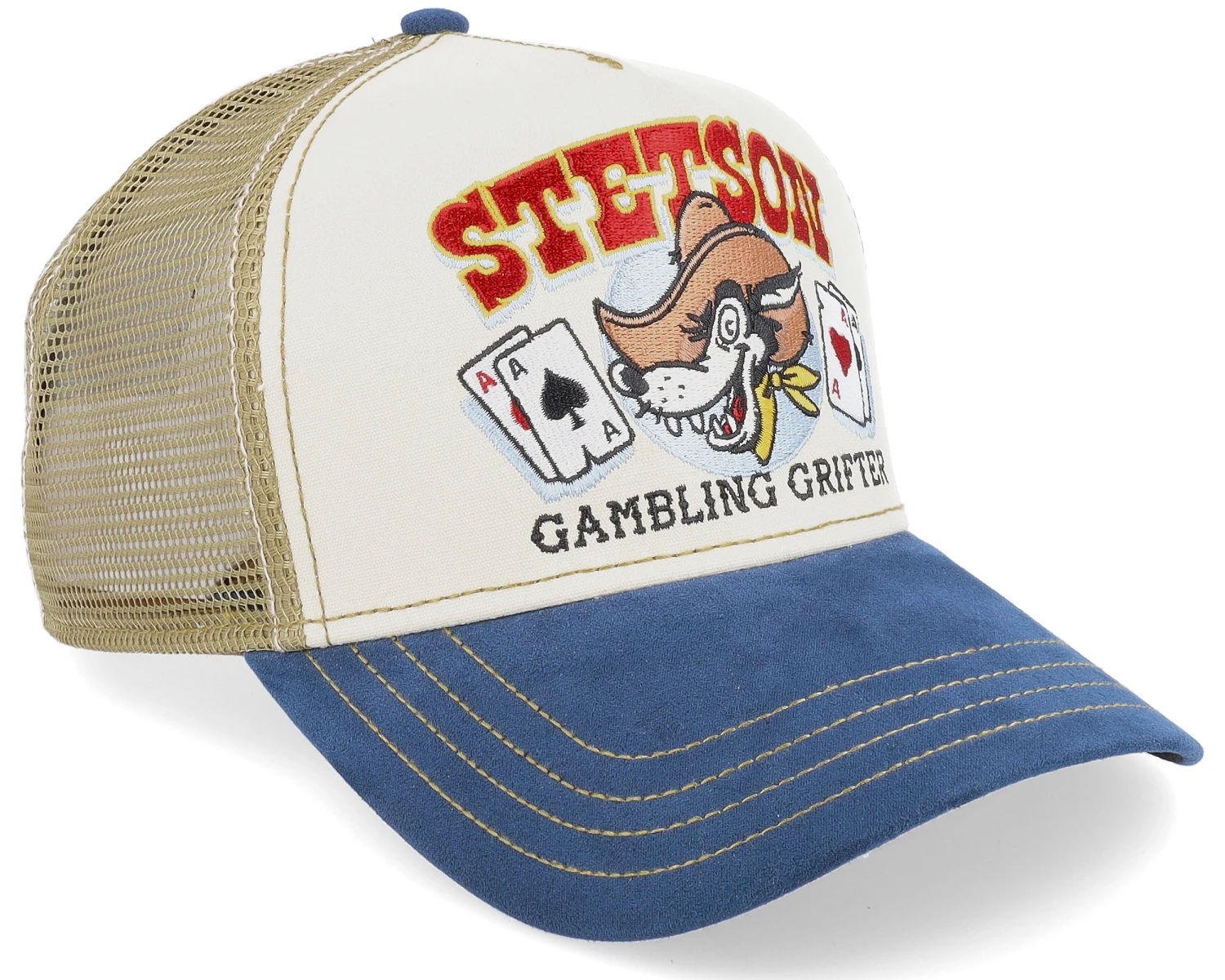 Gambling Grifter Beige Trucker - Stetson 4 Gambling Grifter Beige Trucker - Stetson - Image 2