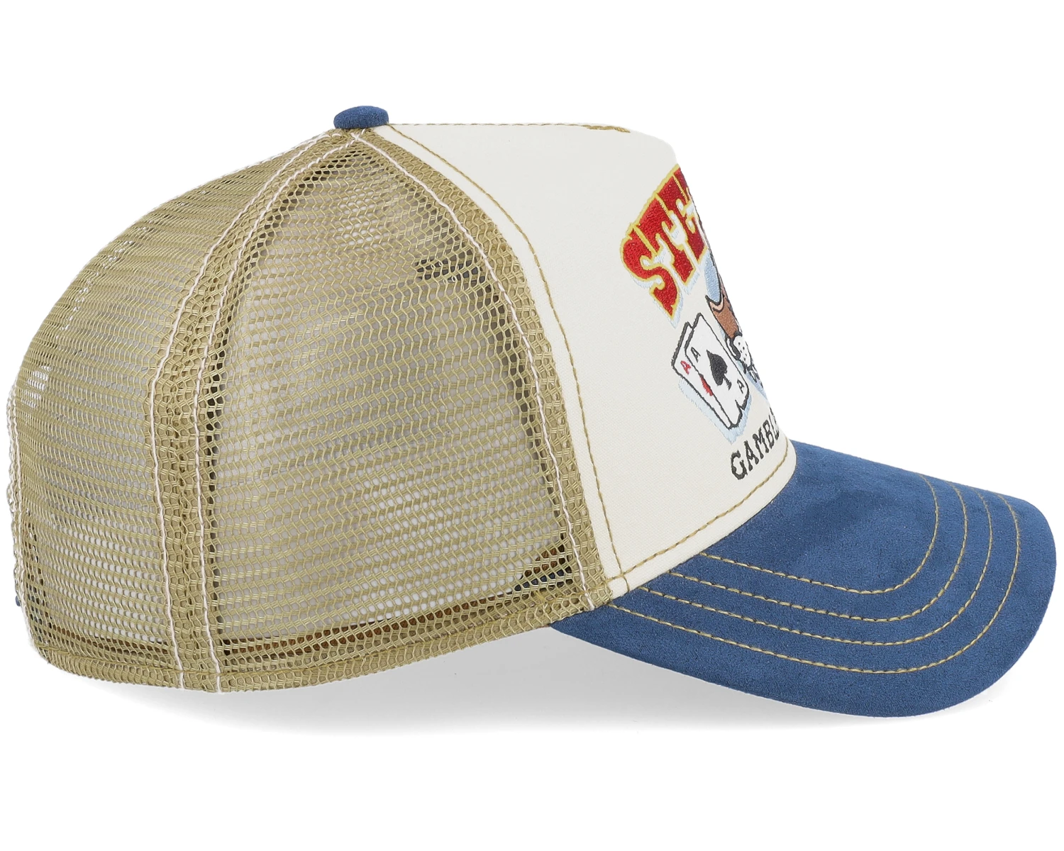 Gambling Grifter Beige Trucker - Stetson 6 Gambling Grifter Beige Trucker - Stetson - Image 4