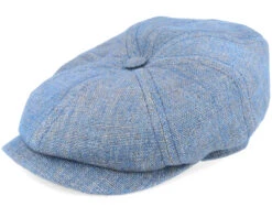 Hatteras 1 Linen Blue Flat Cap - Stetson