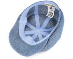 Hatteras 1 Linen Blue Flat Cap - Stetson -Stetson 4063633082320 4