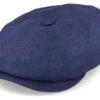 Hatteras Linen Blue Flat Cap - Stetson