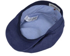 Hatteras Linen Blue Flat Cap - Stetson -Stetson 4063633083419 4