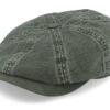 Hatteras Cotton/Linen Olive Flat Cap - Stetson 1 Hatteras Cotton/Linen Olive Flat Cap - Stetson -Stetson 4063633084003 1