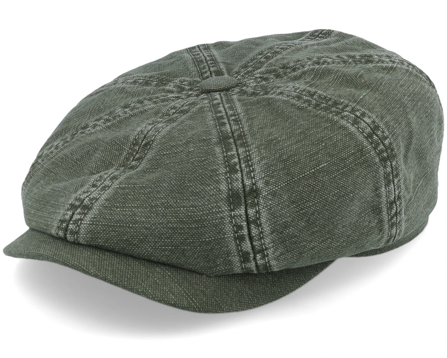 Hatteras Cotton/Linen Olive Flat Cap - Stetson 3 Hatteras Cotton/Linen Olive Flat Cap - Stetson