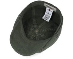 Hatteras Cotton/Linen Olive Flat Cap - Stetson 10 Hatteras Cotton/Linen Olive Flat Cap - Stetson -Stetson 4063633084003 4