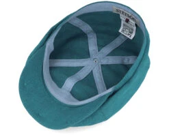 6-Panel Cap Cotton/Linen Teal Flat Cap - Stetson -Stetson 4063633084256 4
