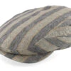 Driver Cap Linen Striped Flat Cap - Stetson 1 Driver Cap Linen Striped Flat Cap - Stetson -Stetson 4063633085116 1