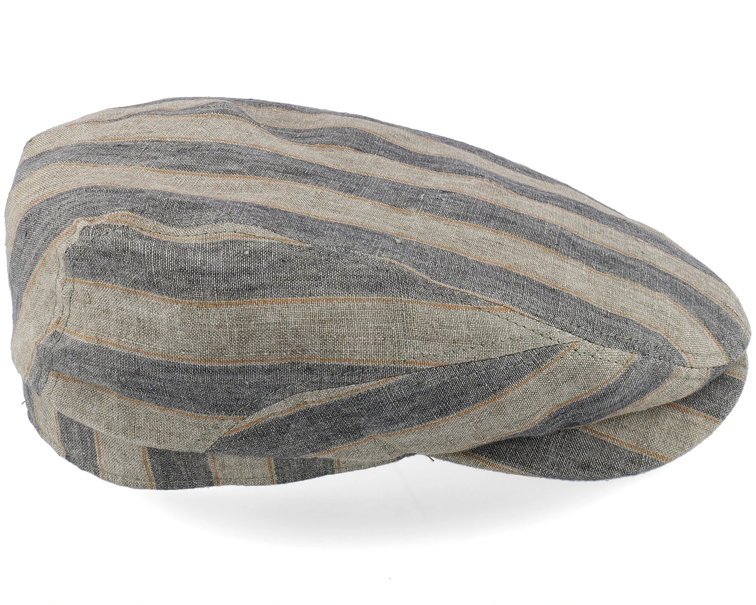 Driver Cap Linen Striped Flat Cap - Stetson 5 Driver Cap Linen Striped Flat Cap - Stetson - Image 3