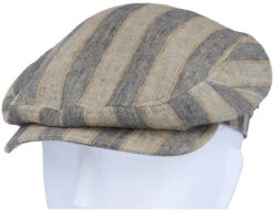 Driver Cap Linen Striped Flat Cap - Stetson 11 Driver Cap Linen Striped Flat Cap - Stetson -Stetson 4063633085116 5