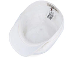6-Panel Cap Cotton Twill White Flat Cap - Stetson -Stetson 4063633088629 4