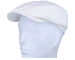 6-Panel Cap Cotton Twill White Flat Cap - Stetson -Stetson 4063633088629 5