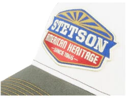 Sun White/Olive Trucker - Stetson 13 Sun White/Olive Trucker - Stetson -Stetson 4063633089152 6